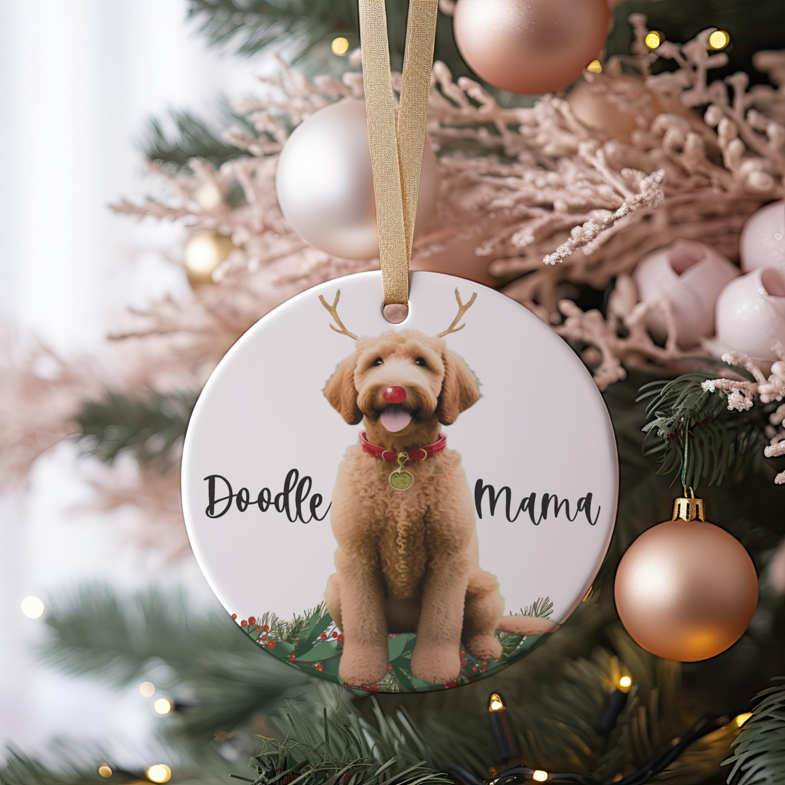 Dog mom keepsake ornament for pets holiday decor