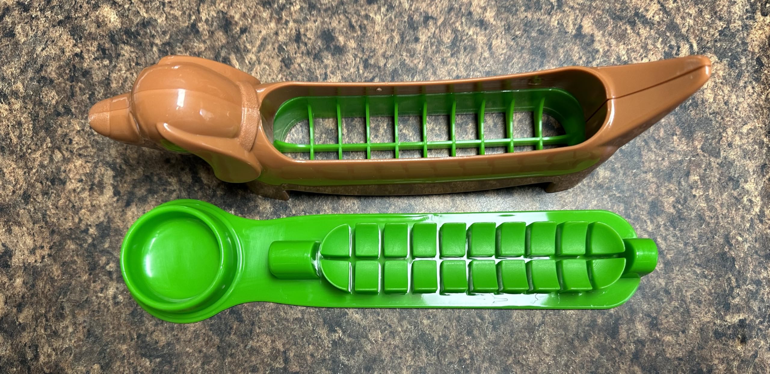 Dog training use hot dog slicer image