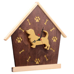 DogPound Creations bassethound wall clock front view