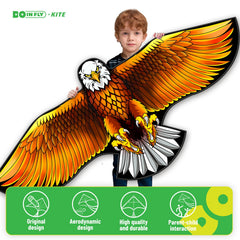 Eagle Kite from Doinfly Eagle & Snake Kite Set ready for flight