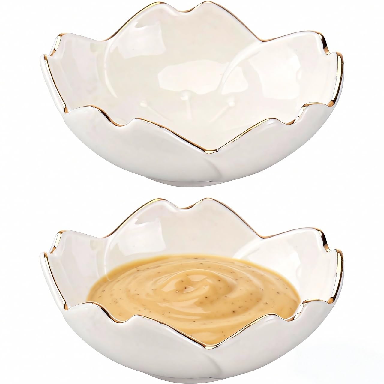 DOITOOL ceramic dipping bowls cherry blossom 2-pack
