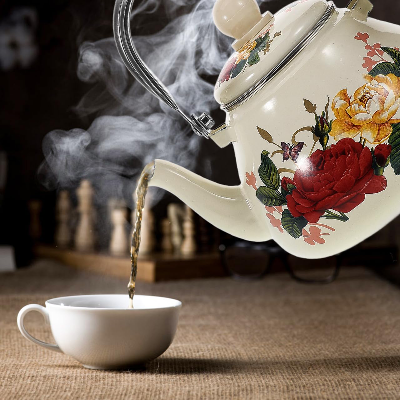 stovetop compatible decorative kettle for kitchen