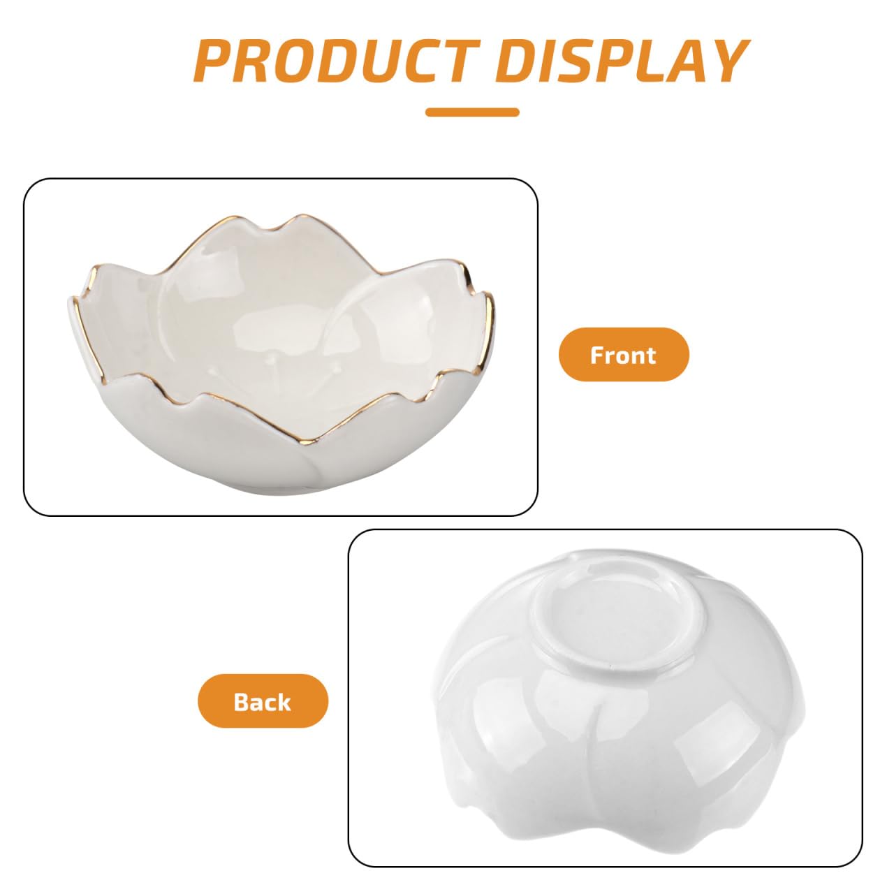 DOITOOL gold edged dipping bowls