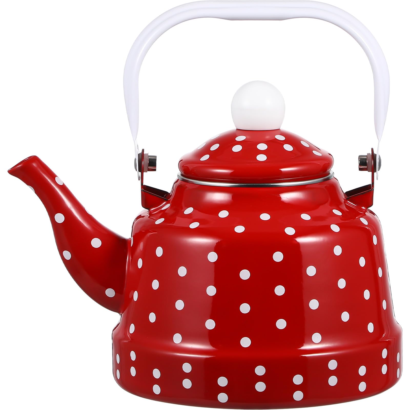 DOITOOL vintage tea kettle 1.8 quart enamel on steel for stovetop