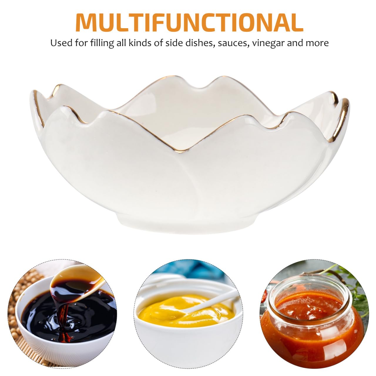 DOITOOL sushi dipping bowls 2.8 inch diameter