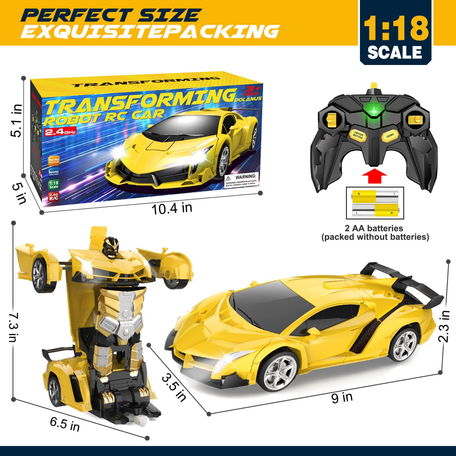 Dolanus ages 3 plus RC car packaging
