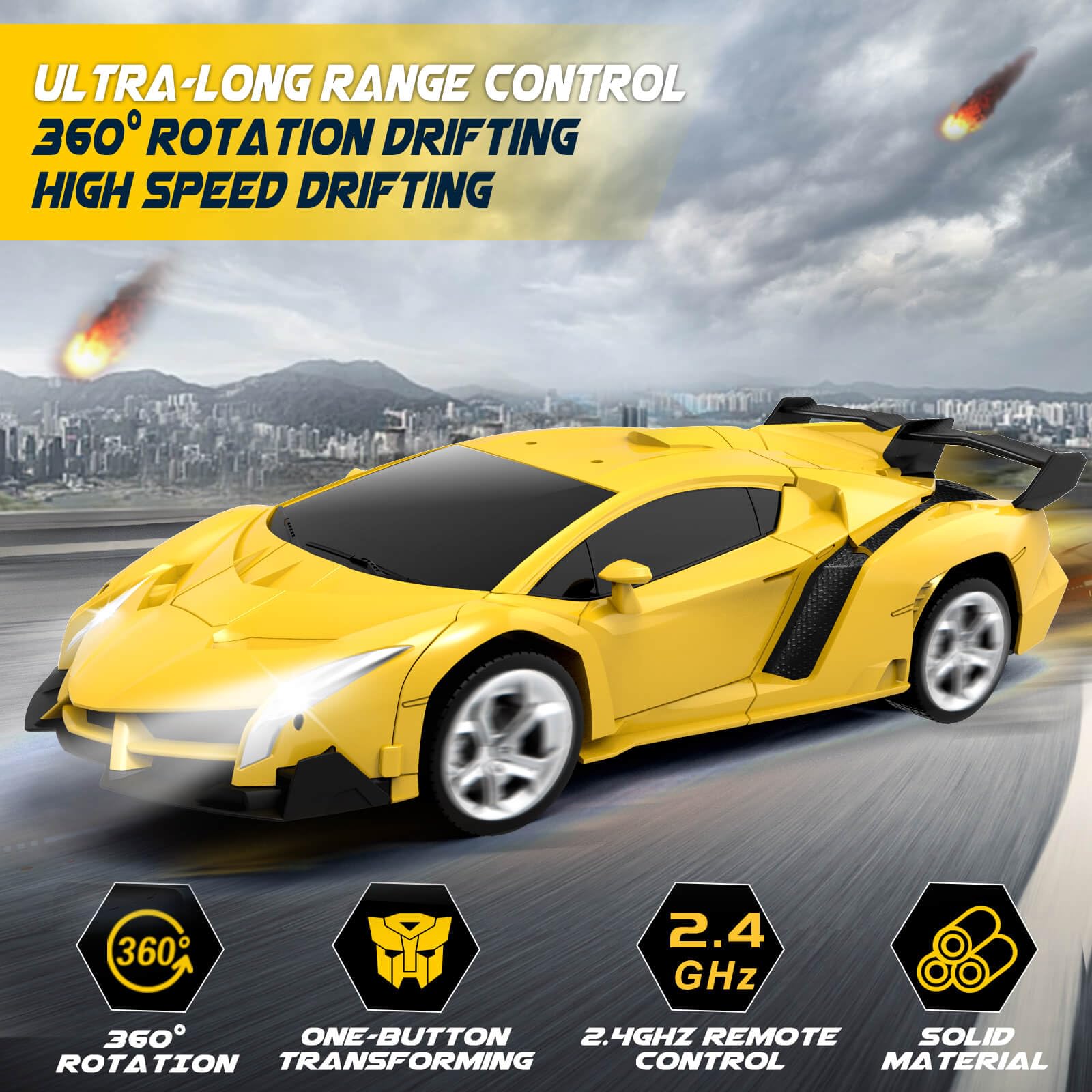 Dolanus transform robot RC car product image
