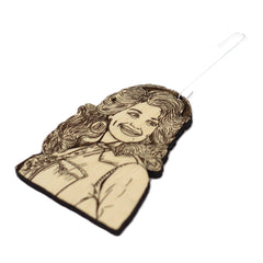Laser-cut Dolly Wood Christmas Ornament Portland studio