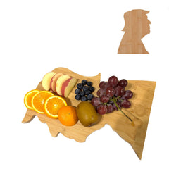 DOMELIFE bamboo cheese board 14.5x10.6 inch portable design