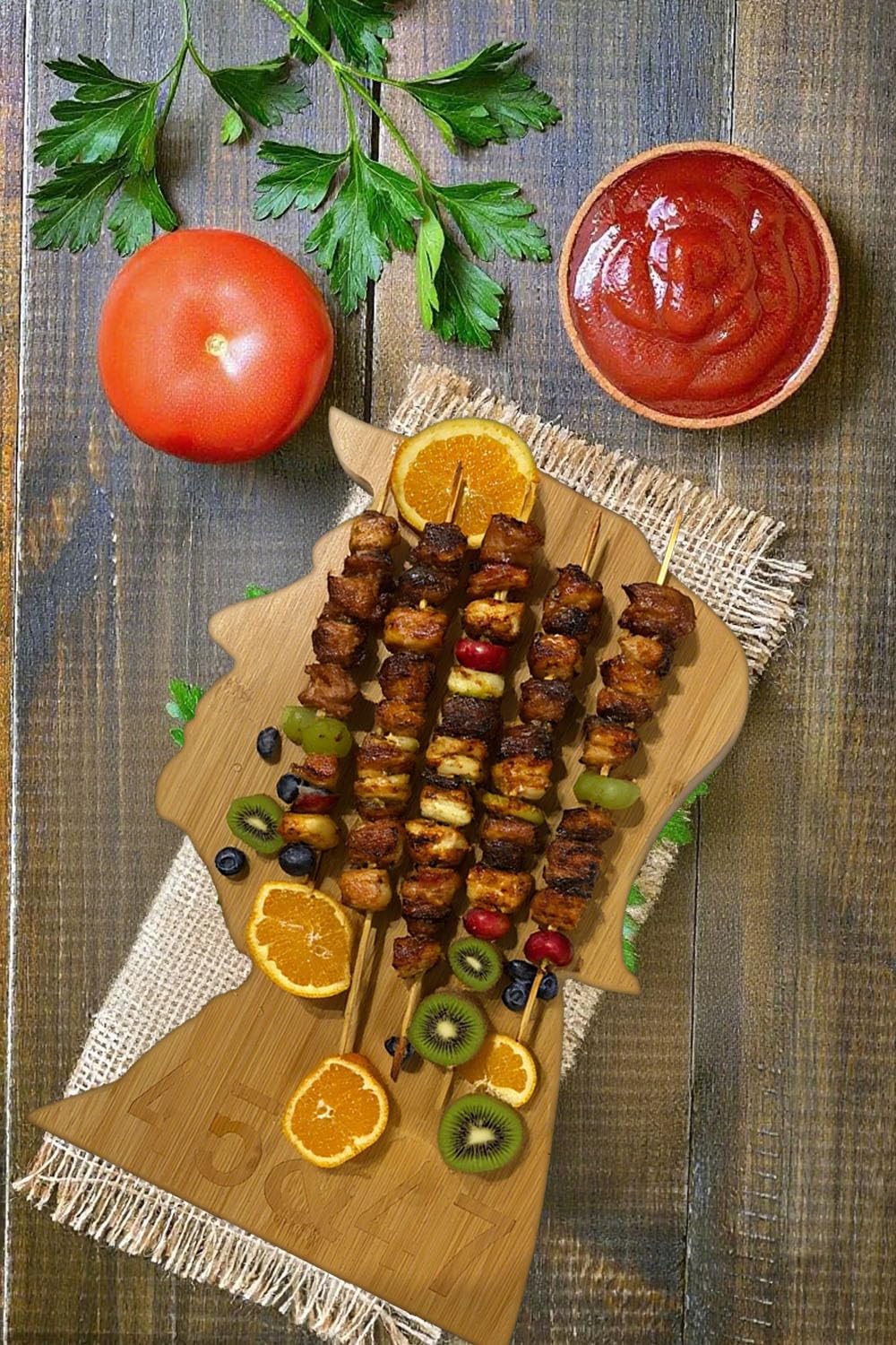 Funny Charcuterie Board dual sided bamboo cheese board by DOMELIFE