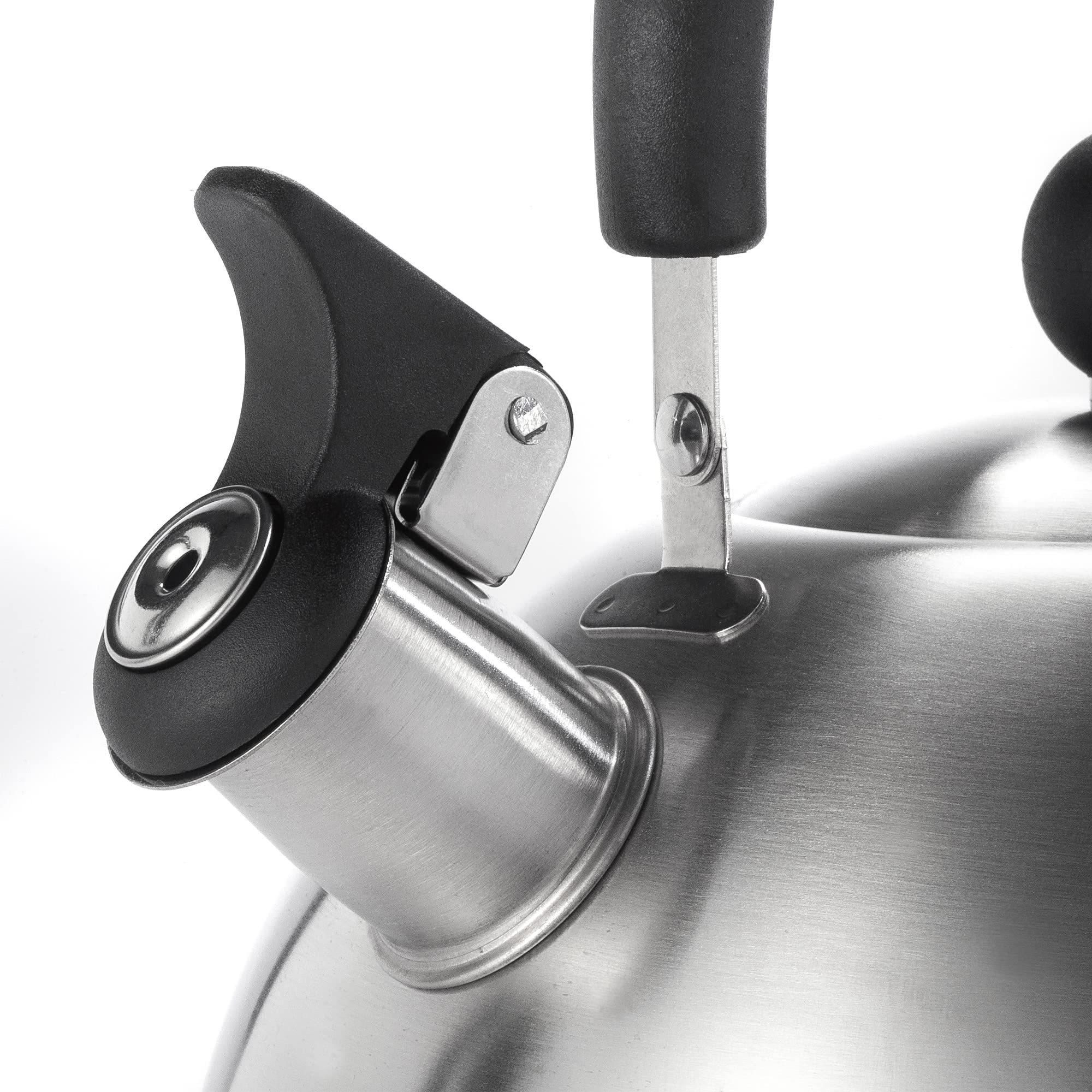 Kettle with tight fitting lid for spill prevention