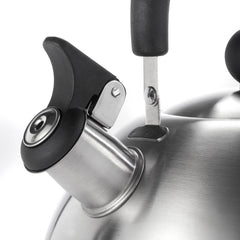 Kettle with tight fitting lid for spill prevention