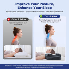 Slow rebound memory foam core inside DONAMA pillow