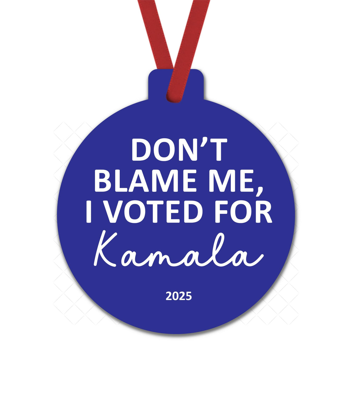 Kamala Harris Christmas ornament double sided aluminum keepsake
