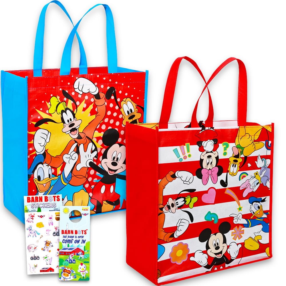 Door hanger included with Disney Mickey Mouse tote bag set
