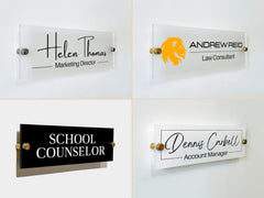 Door Name Title Sign personalized with name and title