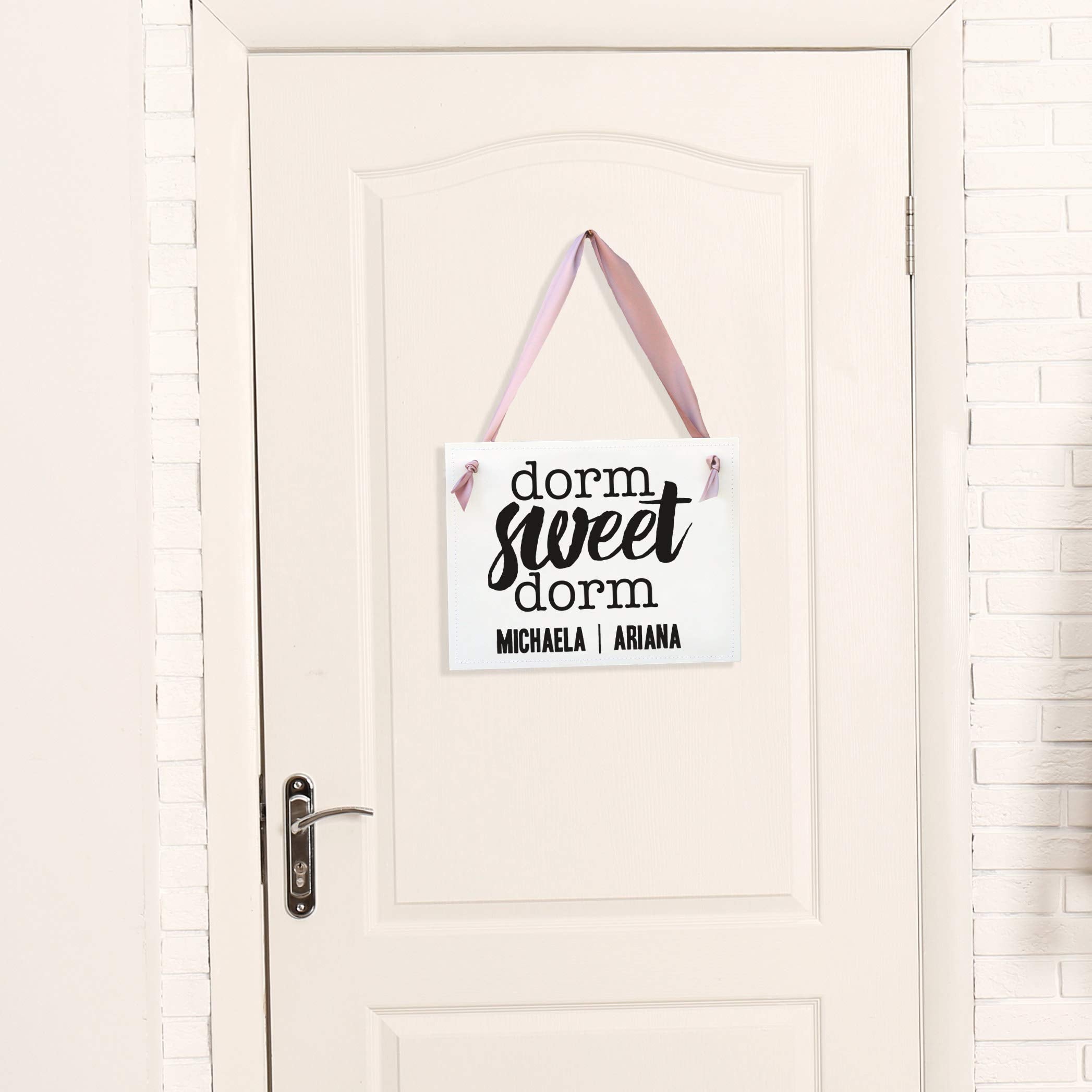 Dorm room decorative sign by Ritzy Rose linen cardstock