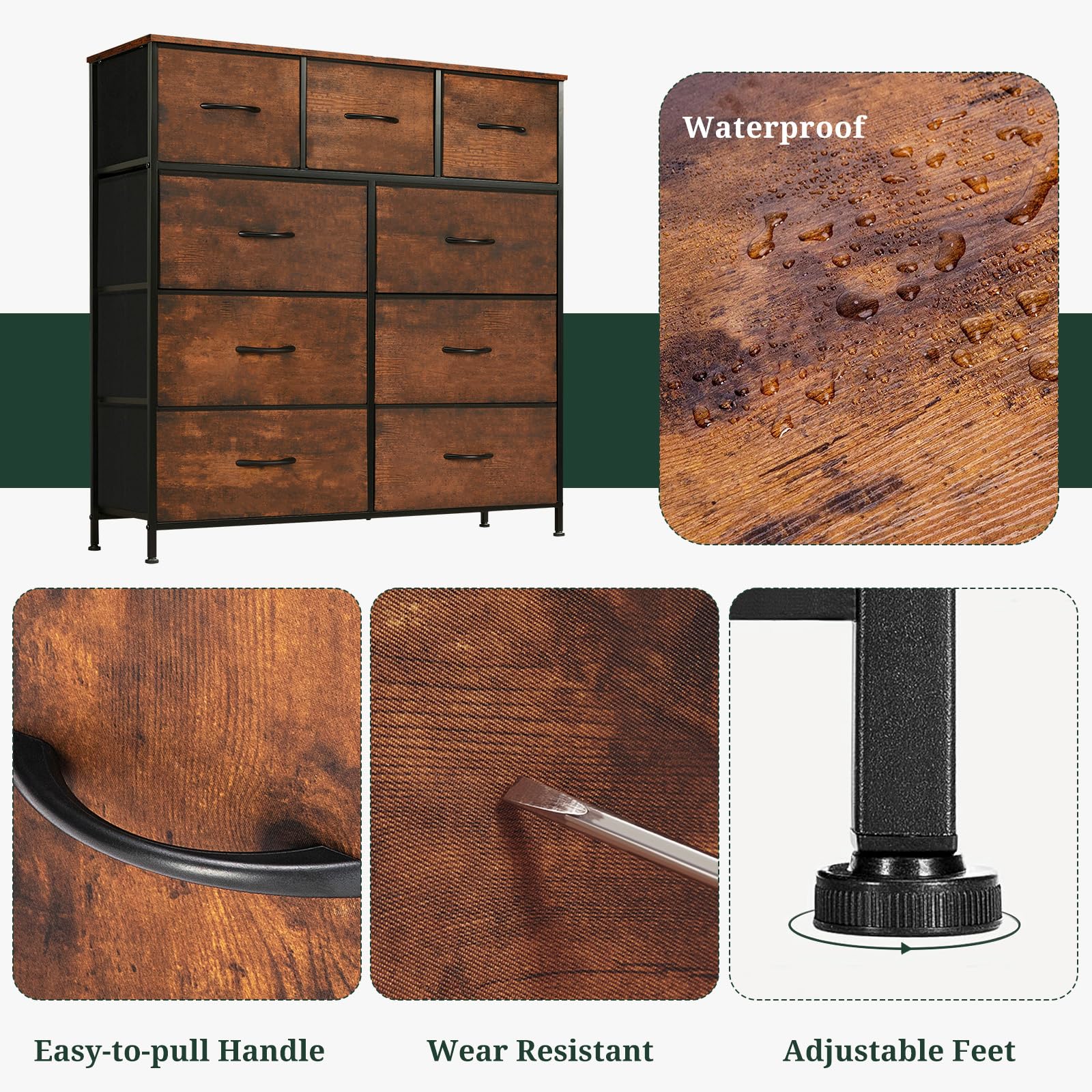 dorm room hallway entryway brown dresser