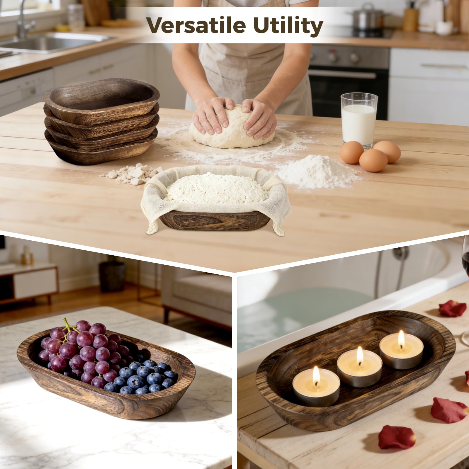 storage ready dough bowls fit in cabinets and drawers