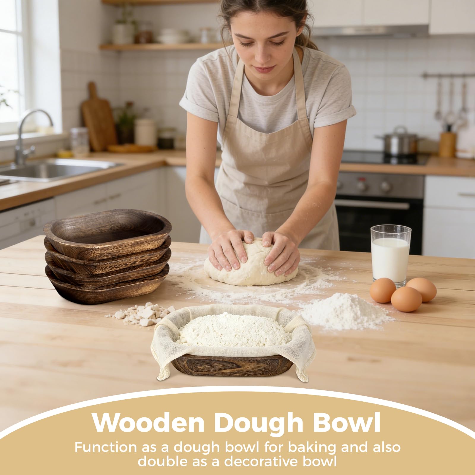 wooden dough bowls candle making fruit display