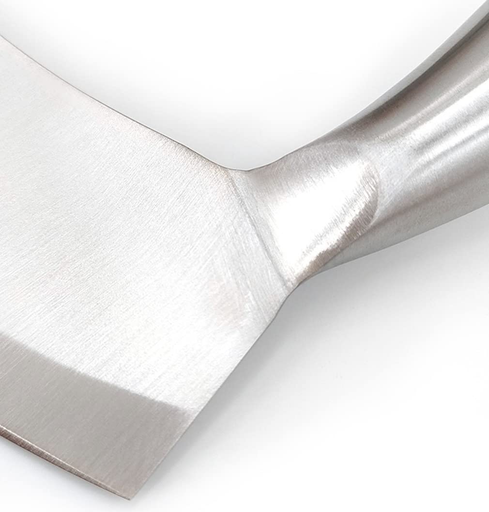 Seamless balanced design mezzaluna knife