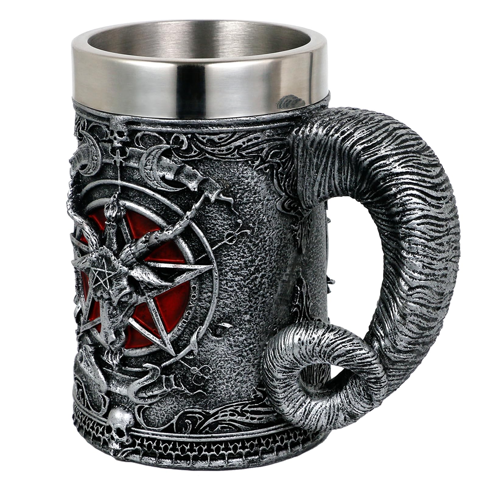 Double-sided 3D design Sabbatic Goat head mug