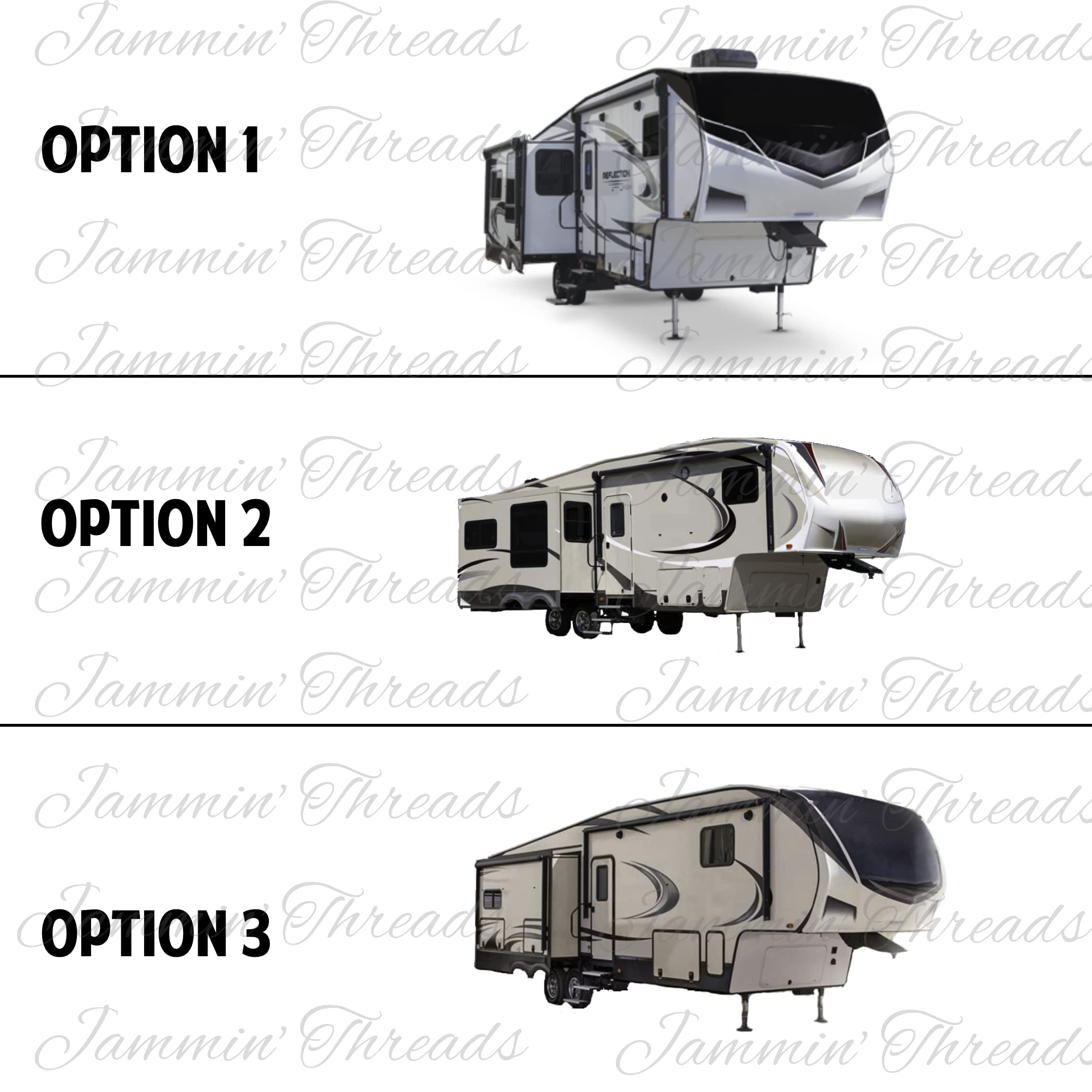Double sided aluminum camping ornament