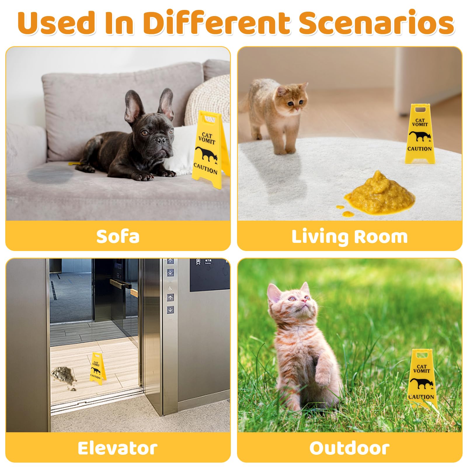 Gift idea Clofiak cat vomit caution sign for cat lovers
