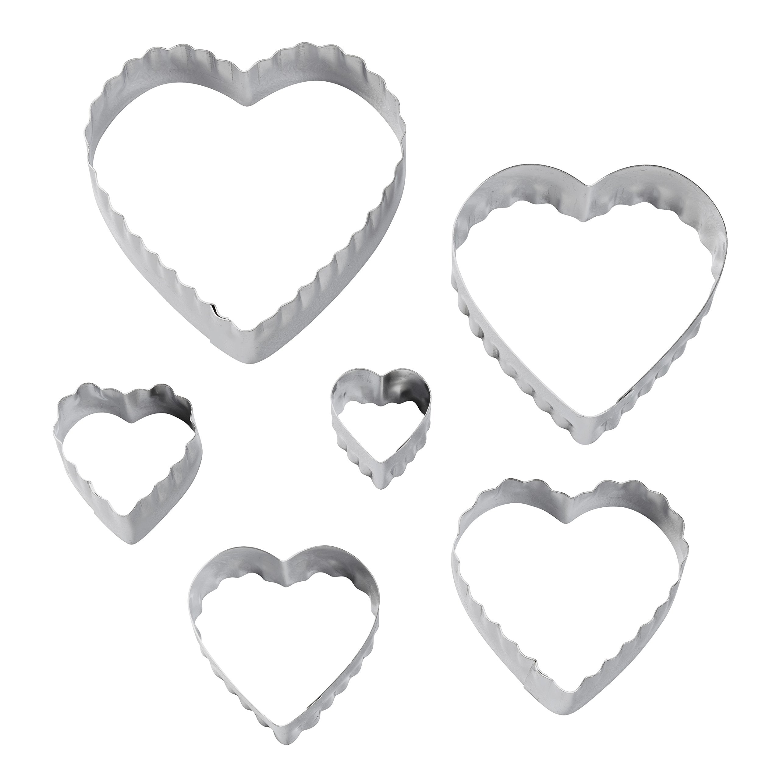 Stainless steel fondant cutters nesting set Wilton