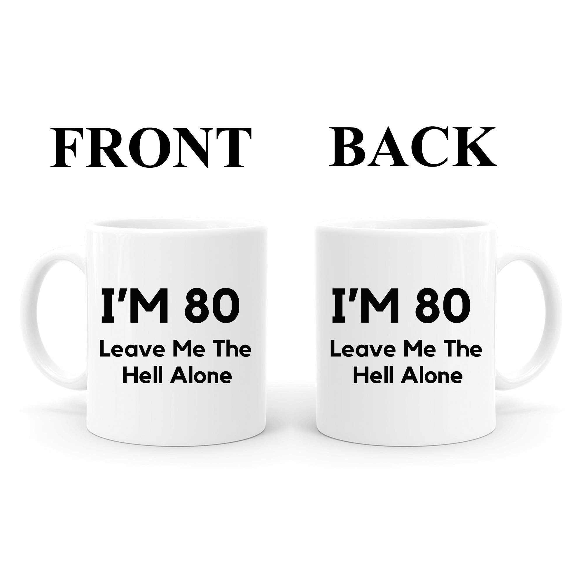 Two sided print mug for right or left handed users