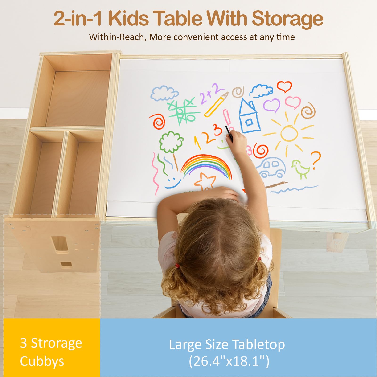 double-sided drawing board for arts and crafts