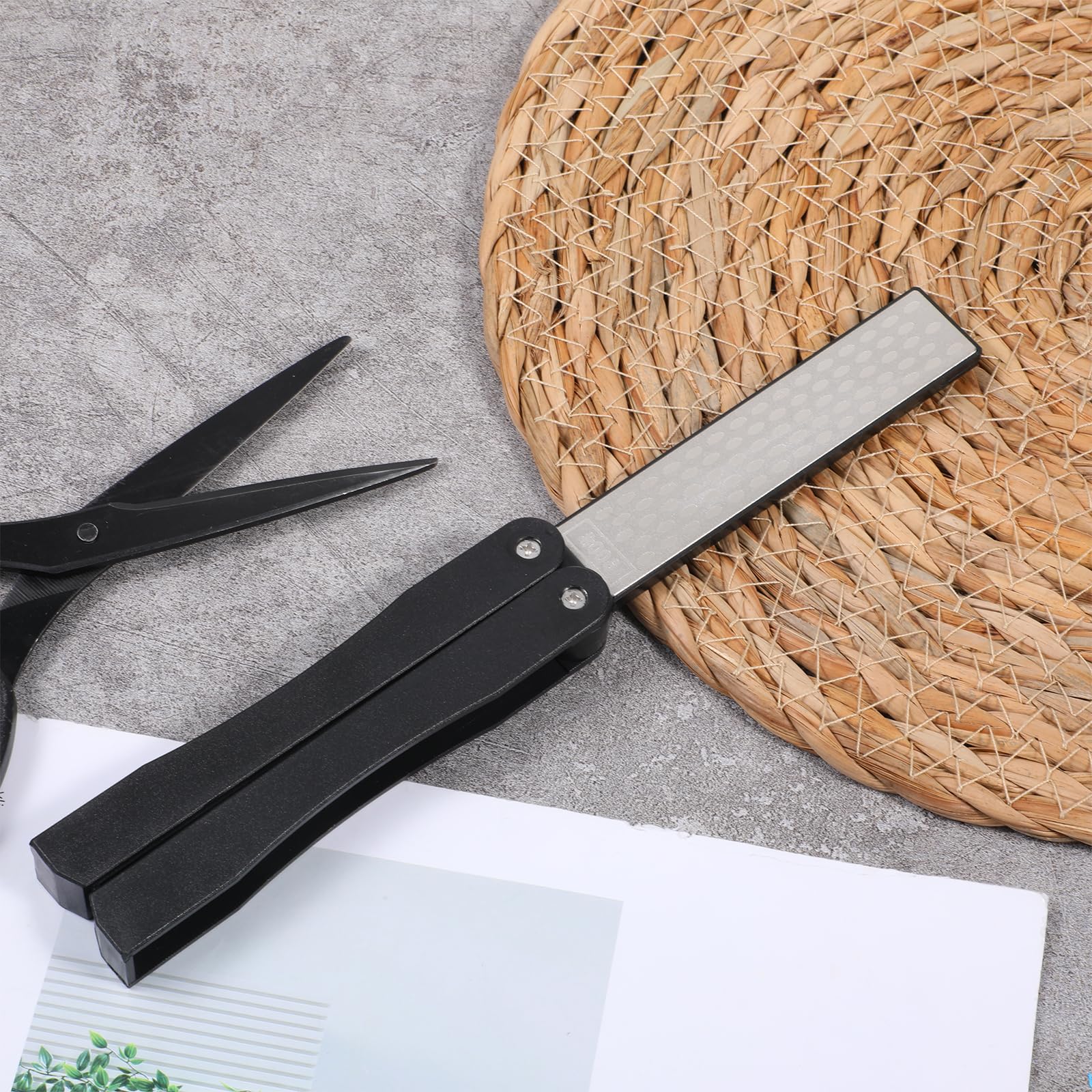 diamond pocket knife sharpener open size 225x30x15mm