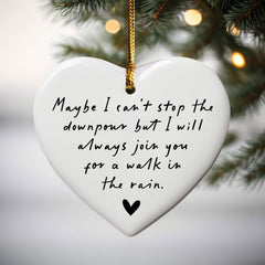 Gold hanging string for easy hanging on the ornament
