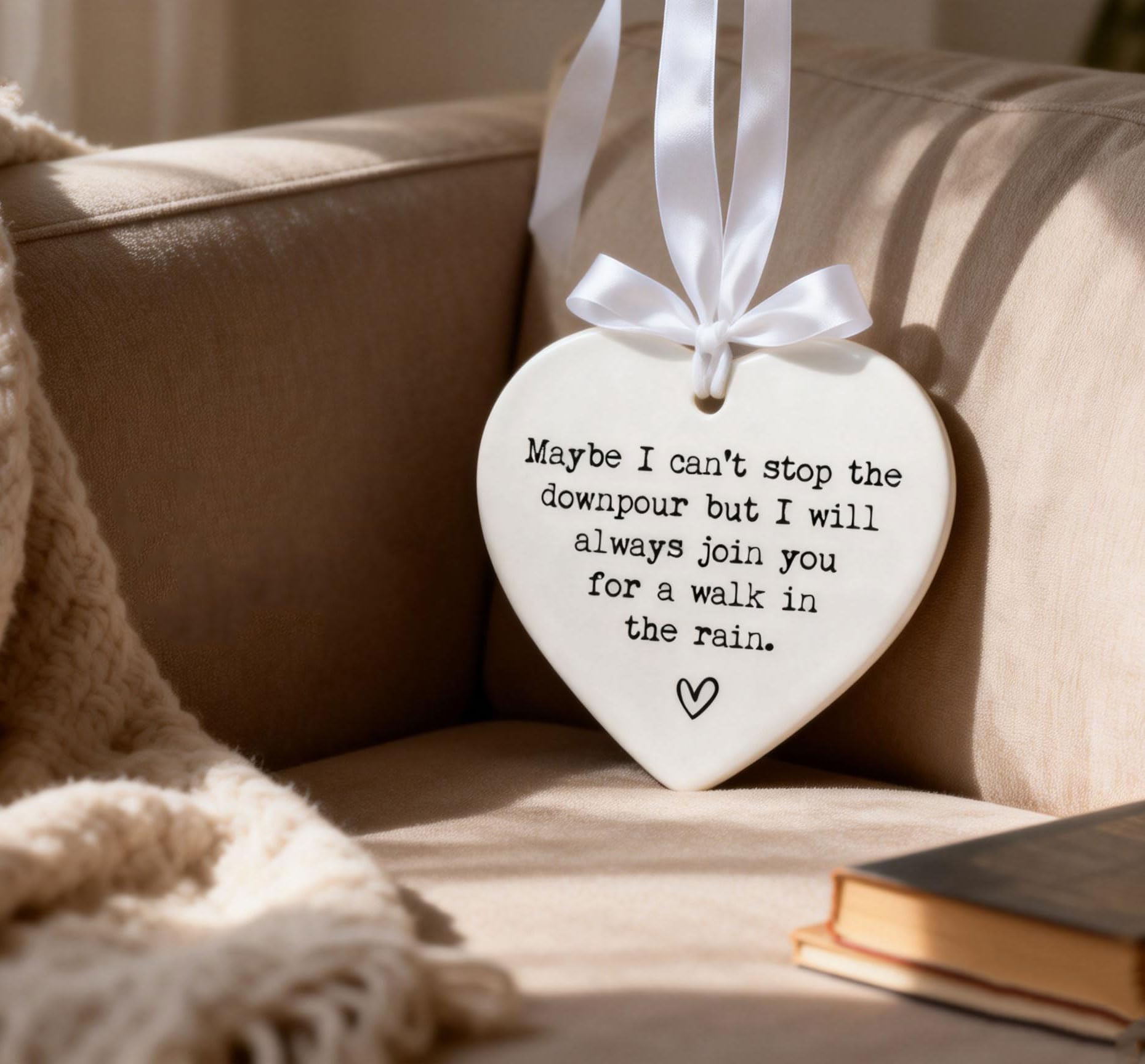 Ceramic heart keepsake in luxury gift box