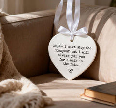 Ceramic heart keepsake in luxury gift box