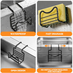 double sink divider compatible sponge rack