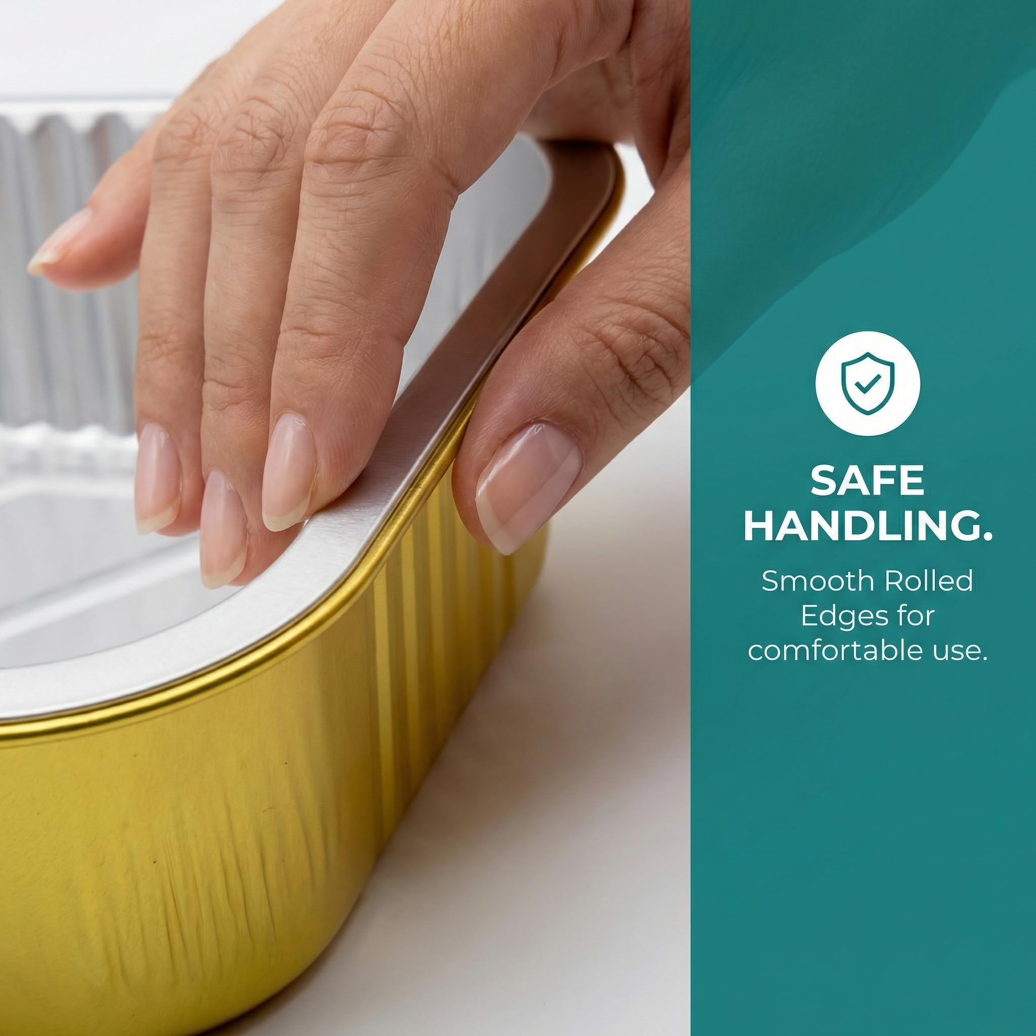 double thick aluminum baking pan for sturdy use