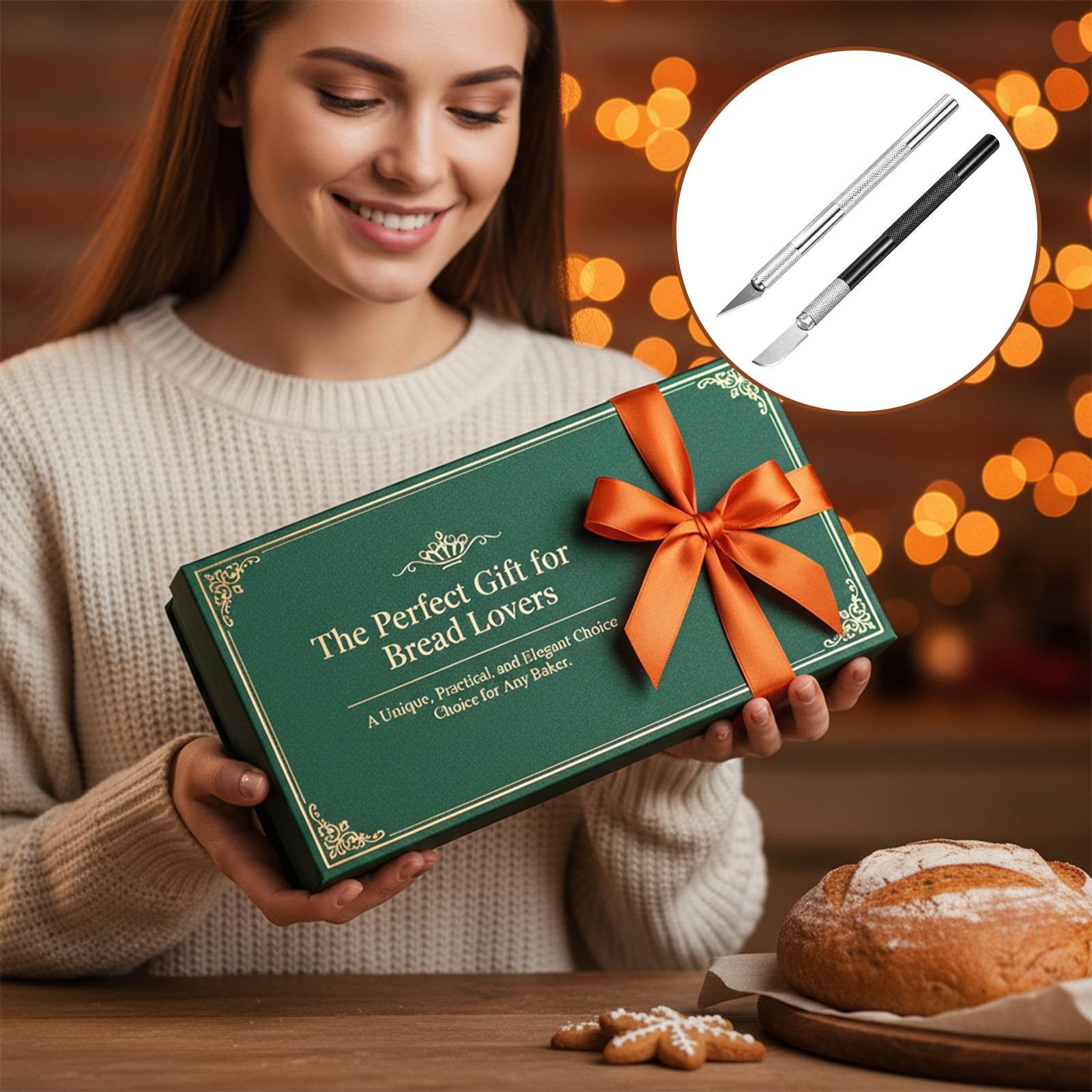 Dough scoring knife designed for precise artisan cuts