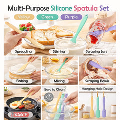 Dough scraper silicone jar spatula for sticky ingredients