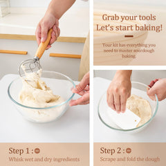 Dough scoring lame silicone brush and bread sling in kit