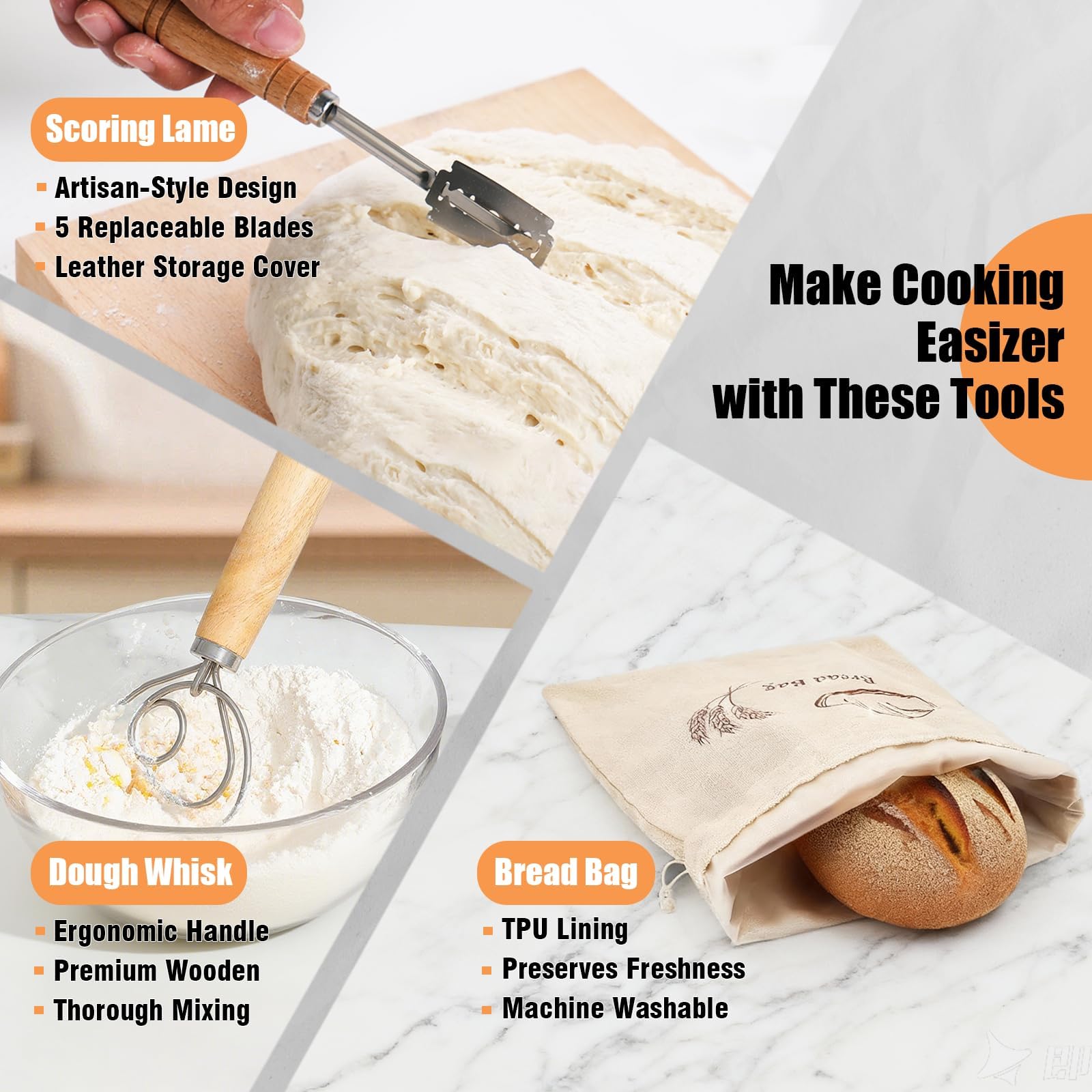 Dough whisk included in the sourdough starter kit