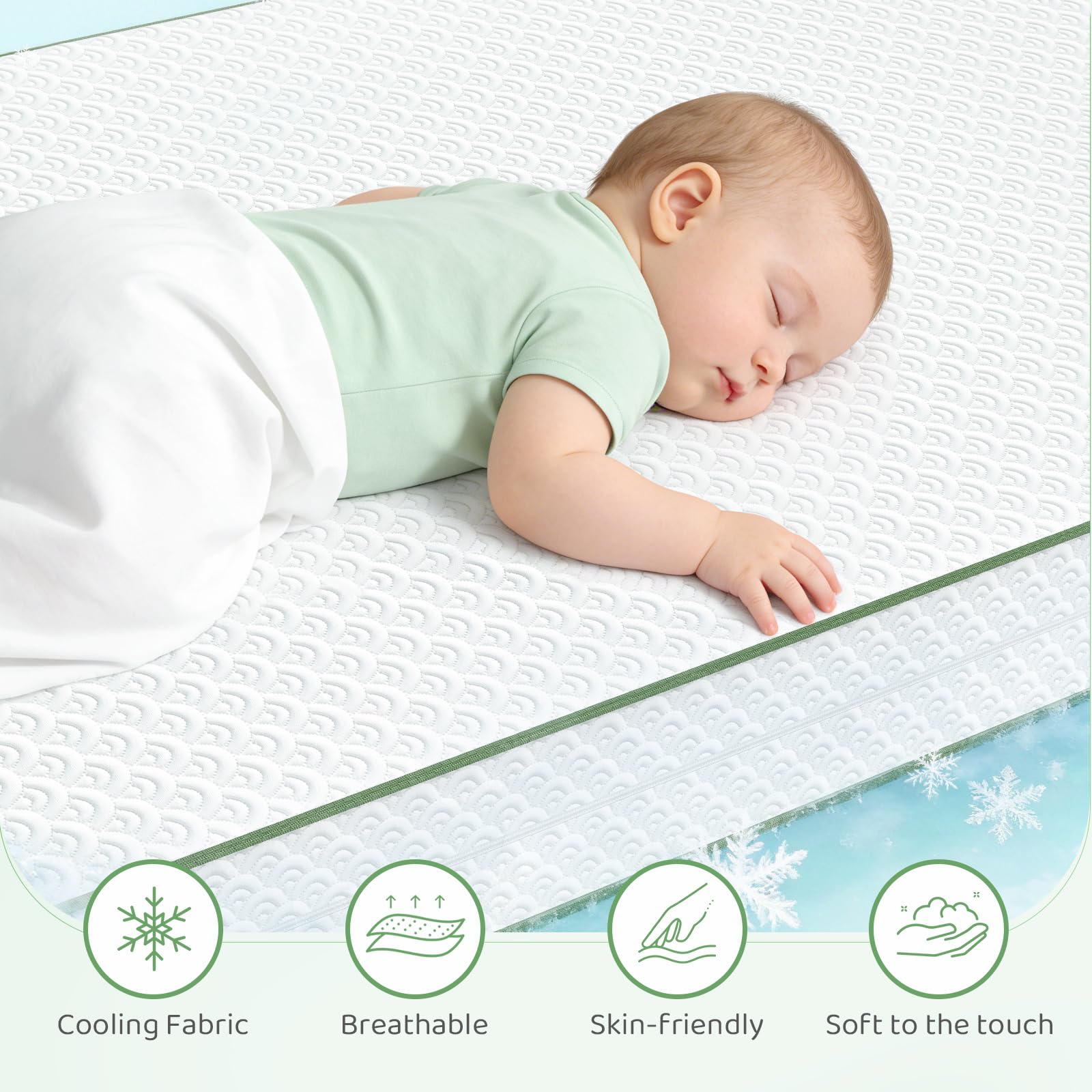 CertiPUR-US certified foams used in Dourxi crib mattress