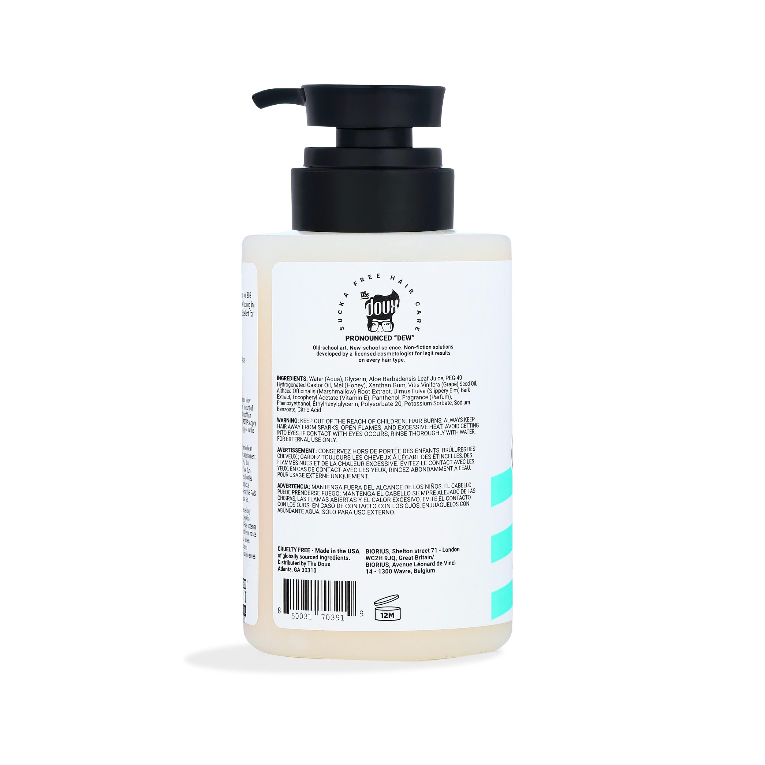 Wash and go and twist-out styling with Doux gel