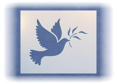 Dove stencil template 7x5.6 inches The Artful Stencil for crafts