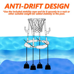 Anti-drift tether cords with Doviden hoop