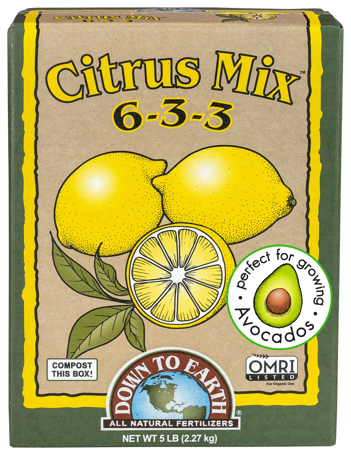 Down To Earth citrus mix 6-3-3 5 lb
