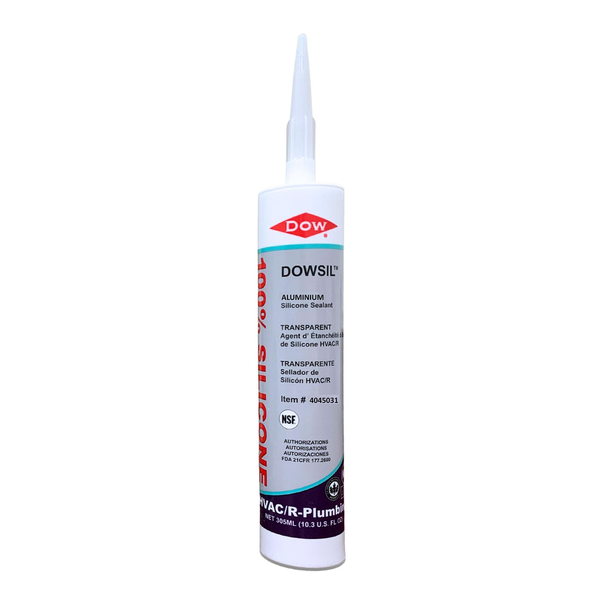 DOWSIL HVAC/R Silicone Sealant 305 mL container label