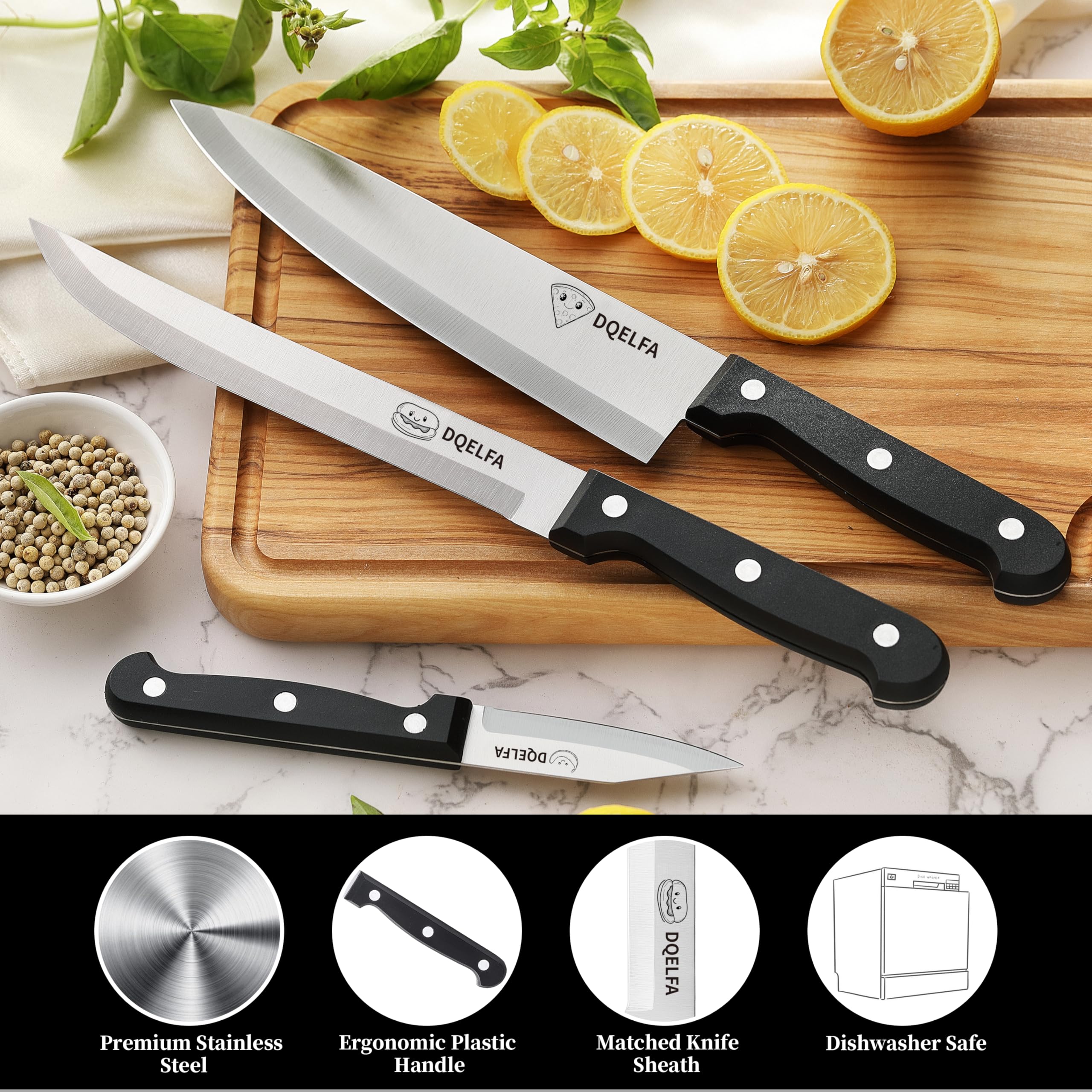 8 inch carving knife for meat in DQELFA set