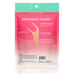 60 count per bag orthodontic flossers two pack