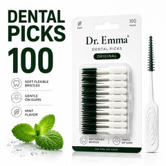 Longer easy grip handle on dental picks